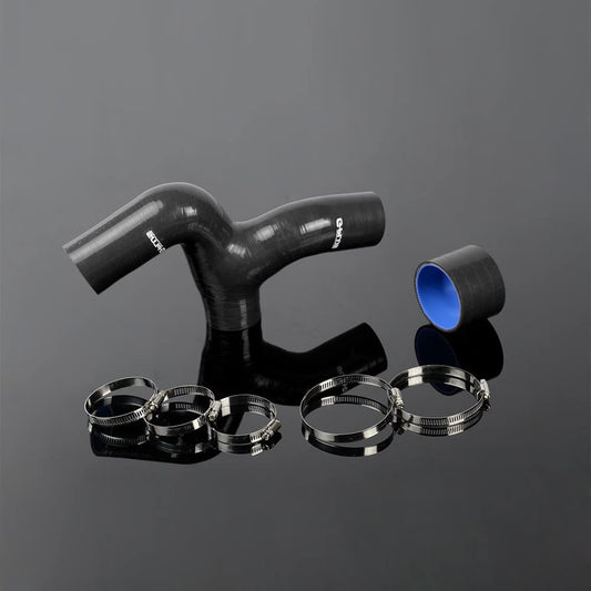G-PLUS Silicone Intercooler Hose Y Pipe Clamps kit Compatible With 1996-2000 Subaru Impreza WRX GC8 EJ20 MK3-6 Black 2PCS