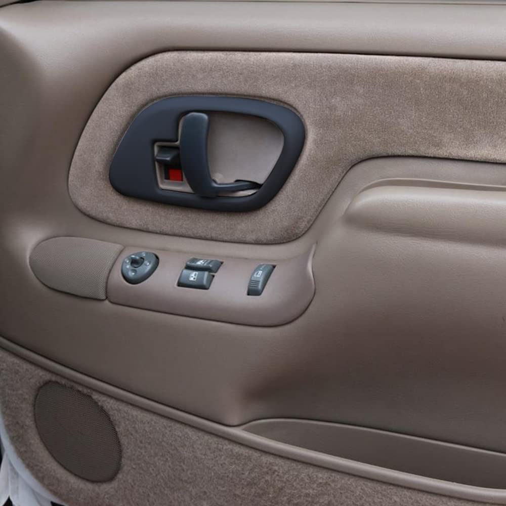 G-PLUS Interior Door Handle Trim Bezel 2pcs Compatible with 1995-2002 Chevy C3500 Truck 1995-2000 GMC C2500 Truck 1995-1999 GMC Suburban K1500 15708081 15708082