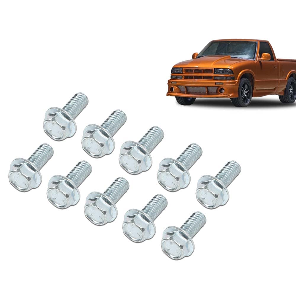 G-PLUS Bolt Rear End Cover Bolts Differential Fit Chevy Pontiac Oldsmobile and GMC 10 Silver