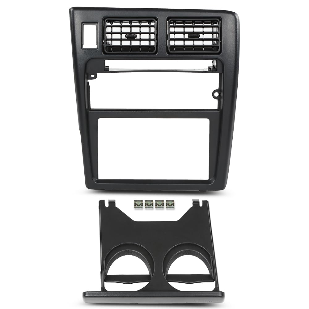 G-PLUS Radio Bezel Dash Bezel Trim Fit Toyota Tacoma 1995-1997 Dashboard Panel Black