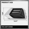 G-PLUS Pair Front Fog Light Covers, Compatible with Audi Q3 Prestige 2019/ Q3 (submodel: Komfort, Premium, Premium Plus, Progressiv, Technik) 2019-2023, Left Driver & Right Passenger Side 2PC