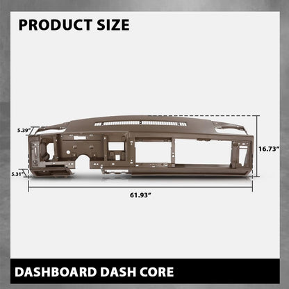 G-PLUS Dash Dashboard Core Compatible with Chevy & GMC Truck 1988-1994 Fit Chevy Blazer GMC Yukon Suburban 1992 1993 1994 Brown ABS