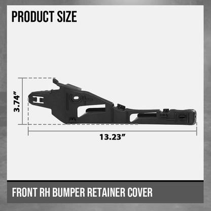 G-PLUS Front Right Side Bumper Retainer Compatible with Porsche Cayenne (submodel: Base, S, S Hybrid, Turbo) 2011 2012 2013 2014 95850505000, PO1033103 Black
