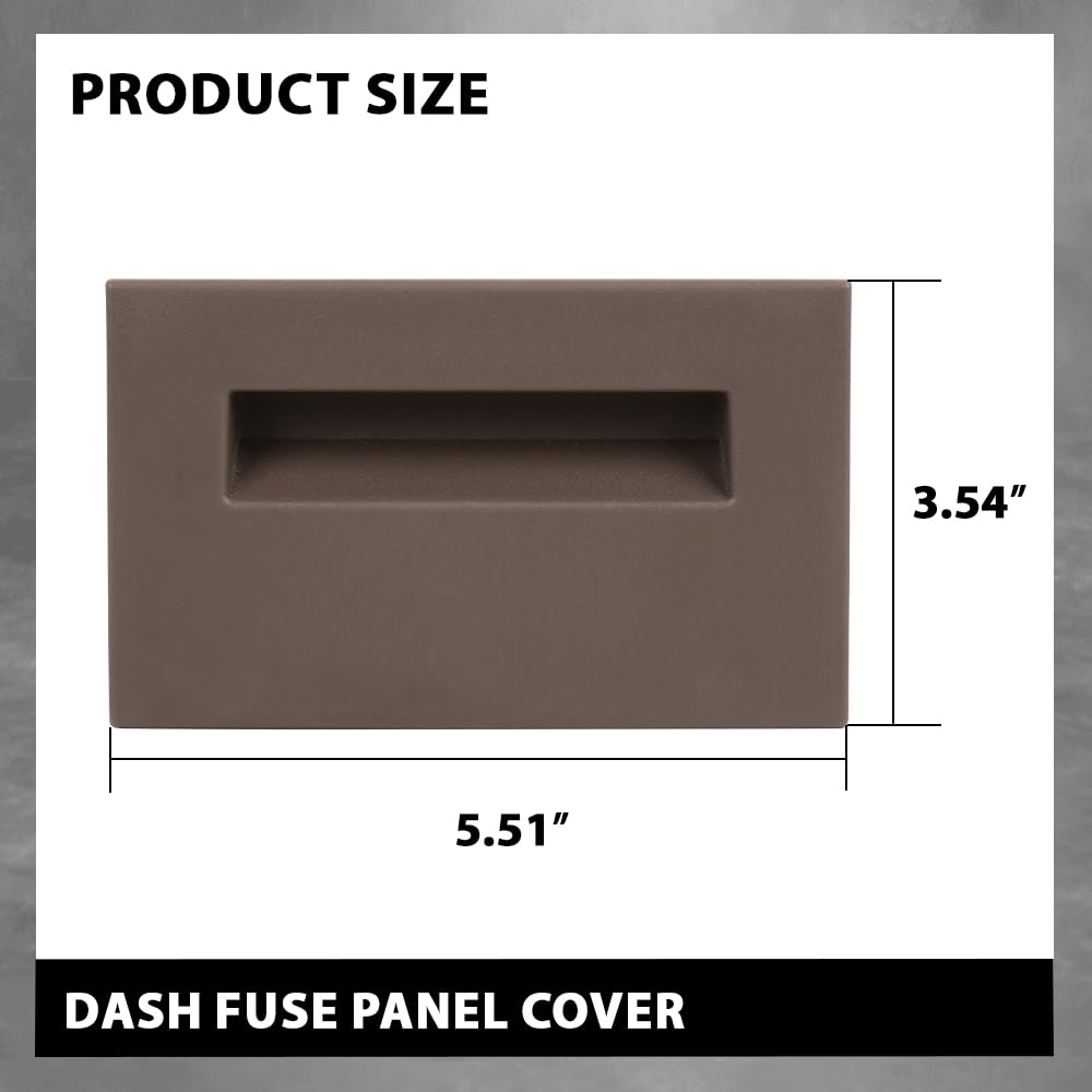 G-PLUS Dash Fuse Panel Cover Compatible with Chevy & GMC Truck 1988-1994/Fit Chevy Blazer GMC Yukon 1992-1994/Fit GMC Yukon Suburban 1992-1994 Brown