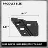 G-PLUS Rear Bumper-Inner Bracket Left & Right Compatible with Cadillac SRX 2010-2016 20904549, 20904550 Black