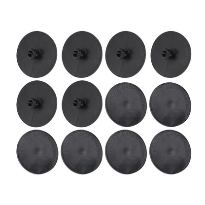 G-PLUS 2" Leaf Spring End Tip Pad Anti Squeak Insert Cushion Plastic Silencer 12pcs 2 Inch Block Round Compatible with Most Pickup Trucks