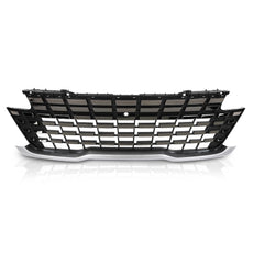 G-PLUS Front Upper Grille Chrome Trim Camera Hole Compatible with Kia Carnival 2022-2024 86350R0110