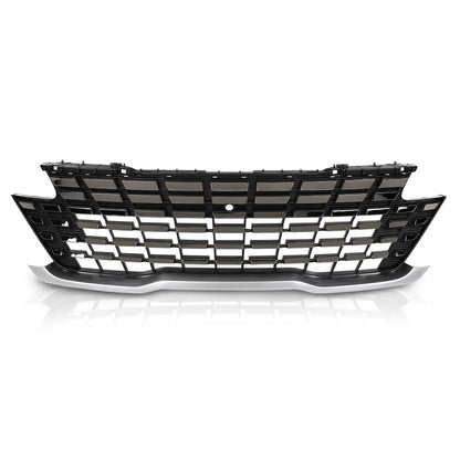 G-PLUS Front Upper Grille With Chrome Trim W/Camera Hole Compatible with Kia Carnival 2022-2024 86350R0110, 86350-R0110