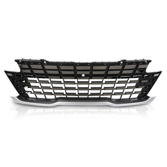 G-PLUS Front Upper Grille With Chrome Trim W/Camera Hole Compatible with Kia Carnival 2022-2024 86350R0110, 86350-R0110