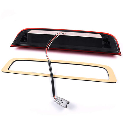 G-PLUS High Mount LED 3rd Brake Light Compatible with 2014 2015 2016 2017 2018 Chevy Silverado GMC Sierra Rear Tail Cargo Lamp Waterproof Chrome Housing Red Lens