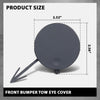 G-PLUS Front Bumper Tow Hook Eye Cover Cap Compatible with Ford Explorer (submodel: Base, Limited, Platinum, Sport, XLT) 2018-2019 JB5Z17A900AB, FO1029104 Black PP