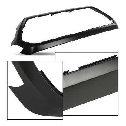 G-PLUS Front Upper Grille Outer Frame Surround Compatible with Toyota Tacoma 2016-2022 Matte Black