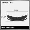 G-PLUS Front Bumper Cover Compatible with Tesla Model S 2016-2020 Black