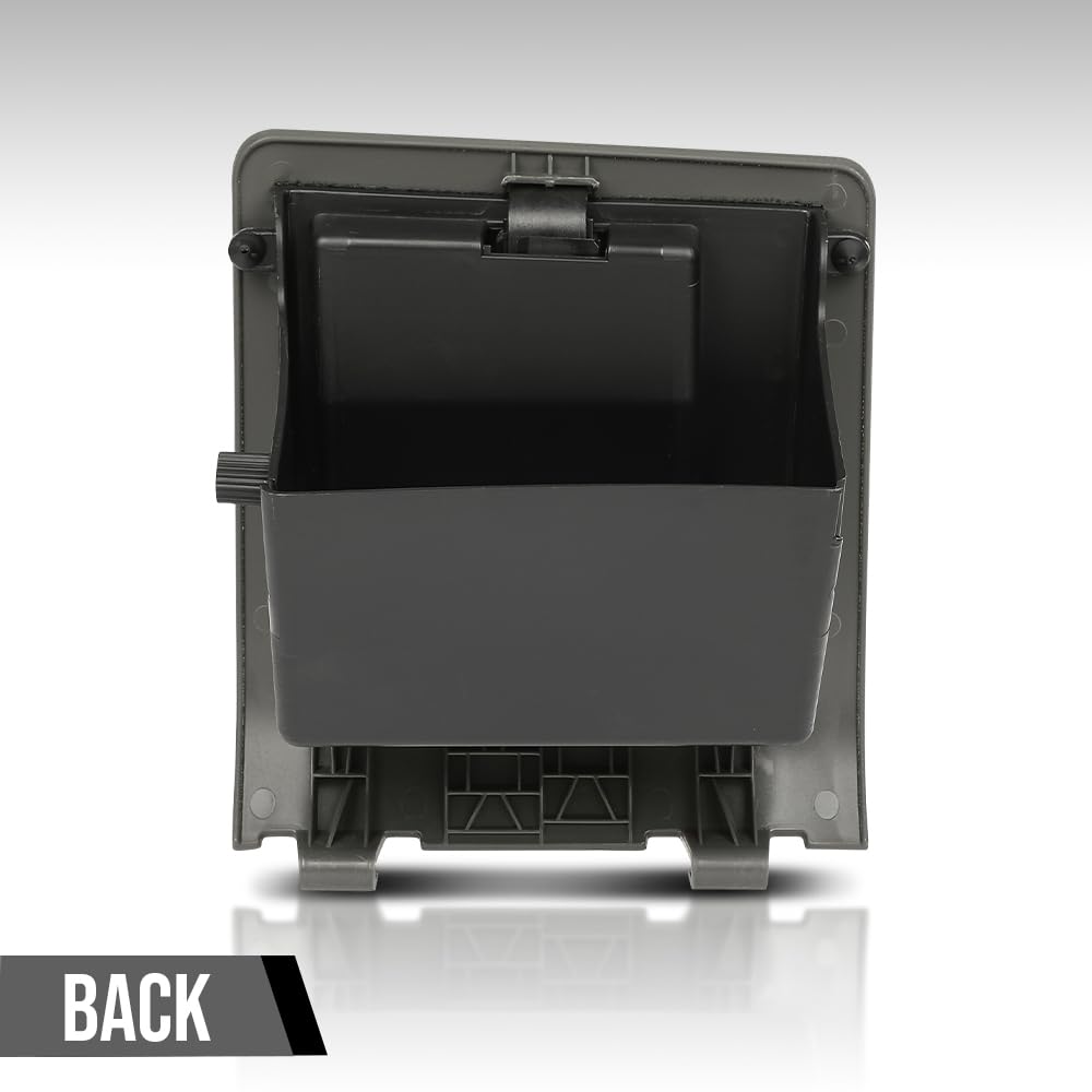 G-PLUS Dash Knee Center Glove Storage Box Cubby Compatible with Ford F250 F350 Super Duty 2005-2007 Dark Gray