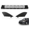 G-PLUS Front Bumper Lower Grille Insert & Fog Light Hole Covers Compatible with Toyota Camry 2012 2013 2014 Replace For TO1036128 TO1038147 TO1039147