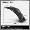 G-PLUS Fender Liner Front Driver and Passenger Side Compatible with Benz C300 2015-2021,Fit Benz C400 4Matic 2015 2056903401, 2056903301
