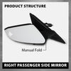 G-PLUS Power Mirror w/ 3-Pin Right Passenger Side Compatible with Honda Civic DX 2016-2020/Fit Honda Civic LX 2015-2021 Manual Folding 76208TBAA03ZA-PFM 76208TBAC03ZA-PFM White