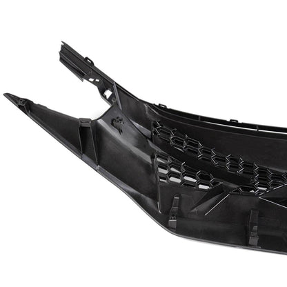 Compatible For Honda Civic 10th GEN 2016 2017 2018 Glossy Black FK8 TYPE-R Style Front Bumper Mesh Grille ABS Plastic Hood Grill + Eye Lid Replacement