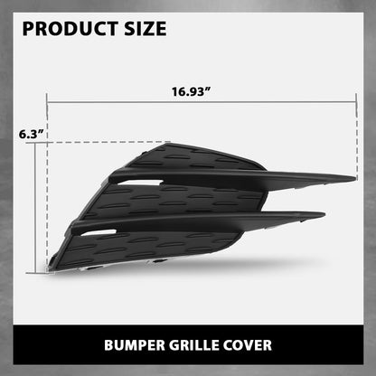 G-PLUS Pair Front Bumper Outer Grille Fog Light Cover, Compatible with Benz A220 2019-2022, LH Driver & RH Passenger Side 2PCS, 1778858300, 1778858400
