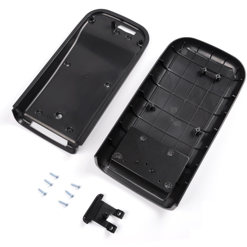 G-PLUS Center Console Lid w/Latch & Screws Compatible with Chevy Trailblazer GMC Envoy 2002-2009/ Fit Oldsmobile Bravada 2002-2004#25998847, 88986007, GM88986007 Black Armrest Cover Accessories