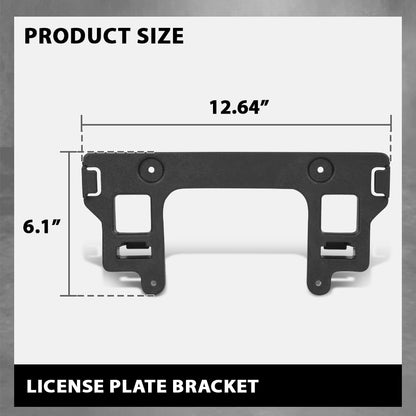 G-PLUS Front License Plate Bracket Holder Mounting, Compatible with Ford Mustang Bullitt/Mach 1/ GT/EcoBoost 2018-2023, JR3Z17A385AA, FO1068169