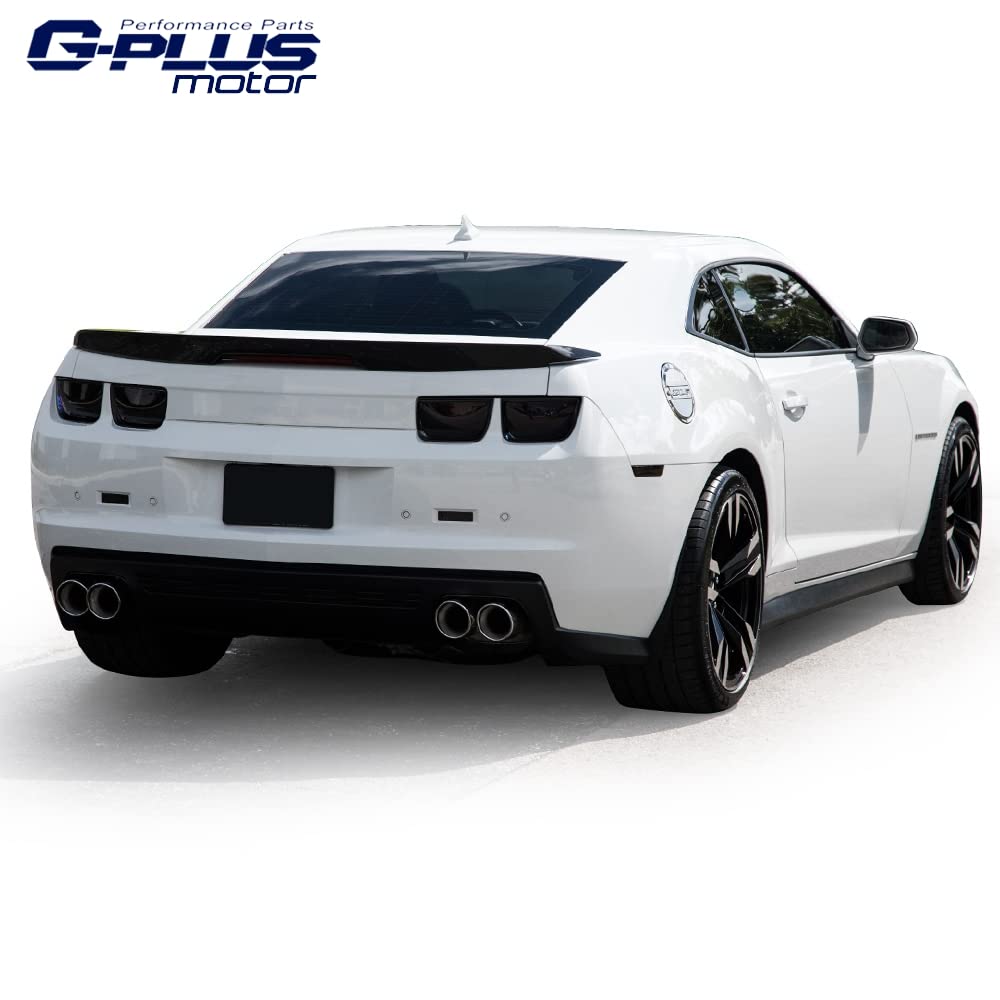 G-PLUS Tail Light Bezel Covers Kit Compatible with 2010-2013 Chevy Camaro LT LS SS,Glossy Black Set of 4
