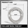 G-PLUS Fog Light Lamp Bezel Trim Set Left & Right Compatible with Toyota RAV4 2009-2012 521280R030