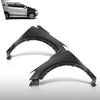 G-PLUS Front Left+Right Fender Primed Steel Compatible with Buick Encore (submodel: Base, Convenience, Leather, Premium) 2013-2016 without Turn Signal Light Hole 95031571, 95031570 Black