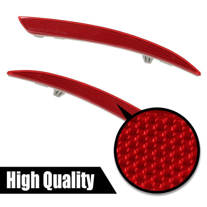 G-PLUS Bumper Reflector Set Compatible with 2013-2016 Ford Fusion Rear Left & Right 2Pc DS7Z13A565A, FO1185103, DS7Z13A565B, FO1184103