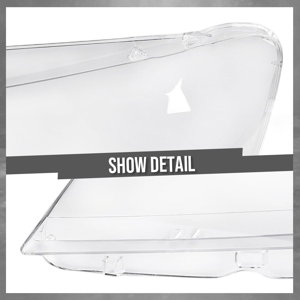 G-PLUS Headlight Lens Cover Compatible with BMW X3 F25 2011-2014 Left Side Front Headlamp Lens Cover Clear