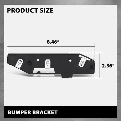 G-PLUS Front Right Side Bumper Bracket Retainer Compatible with Ford Edge (submodel: SE, SEL, Sport, Titanium) 2015-2018 FT4Z17C947A, FO1033108 Black PP