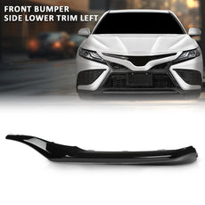 G-PLUS Front Bumper Lower Trim Compatible with Toyota Camry XSE SE 2021-2023 Left Close-up View