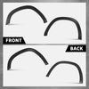 G-PLUS Fender Flares Compatible with Dodge Ram 1500 2019-2024 Not Fit 1500 Classic & Rebel & TRX Models Wheel Opening Molding Arch Trim 4PCS Black