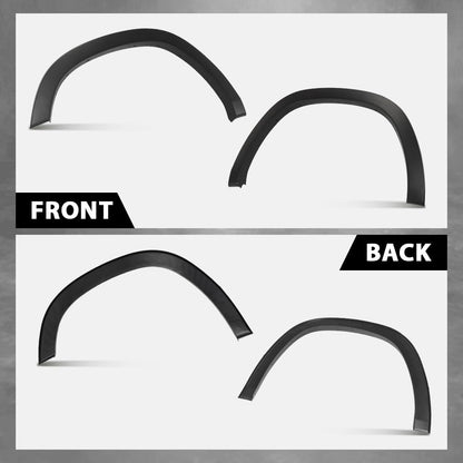 G-PLUS Fender Flares Compatible with Dodge Ram 1500 2019-2024 Not Fit 1500 Classic & Rebel & TRX Models Wheel Opening Molding Arch Trim 4PCS Black