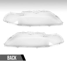 G-PLUS Headlight Lens Cover for BMW 5 Series E39 2000-2003 Pair Clear Close-up View