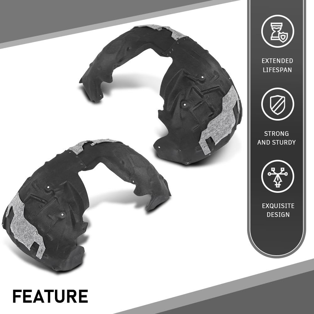 G-PLUS Front Left & Right Fender Liner Compatible with Audi A7 Quattro S7 RS7 2012-2018 4G8821171D 4G8821172D