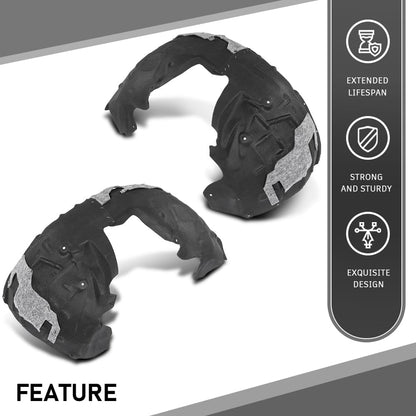 G-PLUS Front Left & Right Fender Liner Compatible with Audi A7 Quattro S7 RS7 2012-2018 4G8821171D 4G8821172D