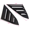 2pcs Window Louvers Cover Scoop Vent Sun Shade Fit for 2016-2018 Compatible for Honda Civic 10TH Sedan 4 Door Side ABS Window Louvers Cover Sun Shade 2016 2017 2018 16 17 18