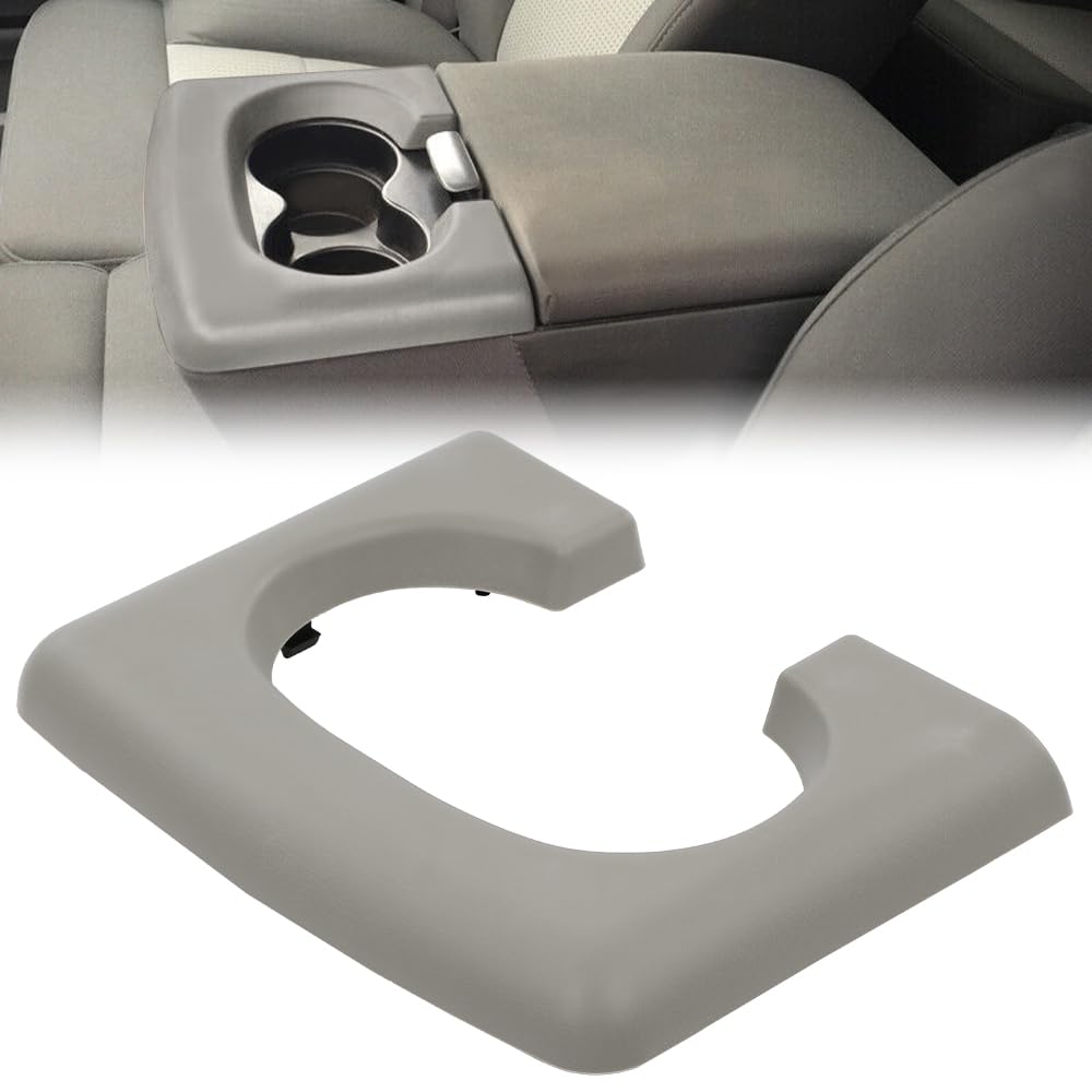 G-PLUS Center Console Cup Holder Pad Replacement Compatible with 2004-2014 Ford F150 (Beige)