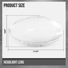 G-PLUS Headlight Lens Cover Compatible with Benz W251 R350 R500 2006-2010 Left & Right Pair Front Headlamp Lens Cover Clear