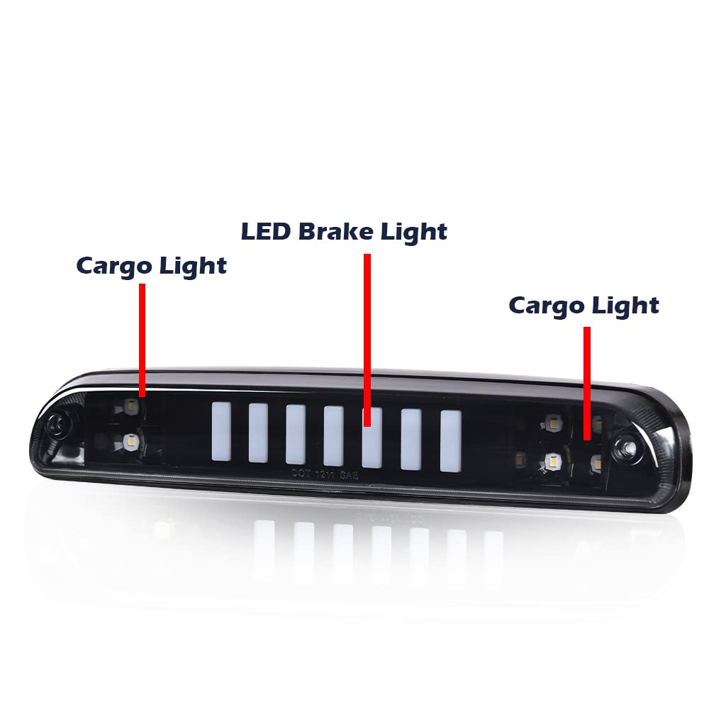 G-PLUS High Mount Stop Light LED Third Type I Brake Tail Light Compatible with 1993-2011 Ranger 1999-2016 F250 F350 F450 F550 Super Duty 1995-2003 Mazda B2300 B2500 B3000 B4000