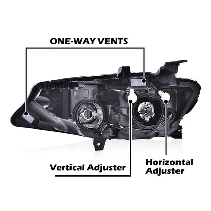 G-PLUS Headlights Assembly Compatible with Chevy Malibu 2019 2020 2021 Headlamps Set Pair Left & Right Front Halogen ‎Clear Lens Black Housing Amber Reflector,faros delanteros