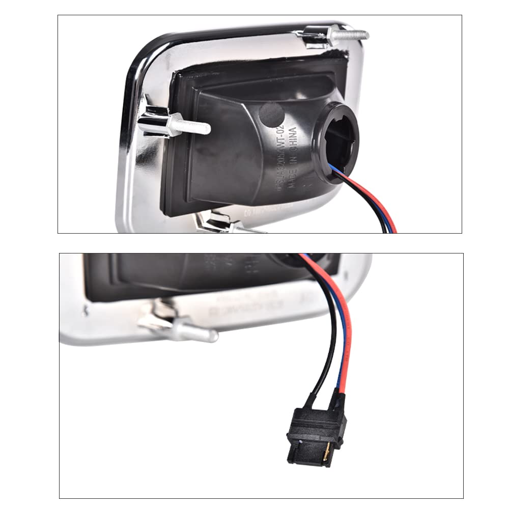 G-PLUS LED Front Park Signal Lamp Compatible with 2003-2009 Hummer H2 Left Right LED Corner Signal Lights Parking Lamps Turn Signal Marker Light Front Fender Replacement 2pcs 15060529