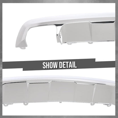 G-PLUS Rear Lower Bumper Skid Plate Cover Compatible with Benz GLK250 GLK350 2013-2014 Not Fit Models with AMG Style Bumpers or Tow Hitch Package 2048857423, 204 885 7423 Silver
