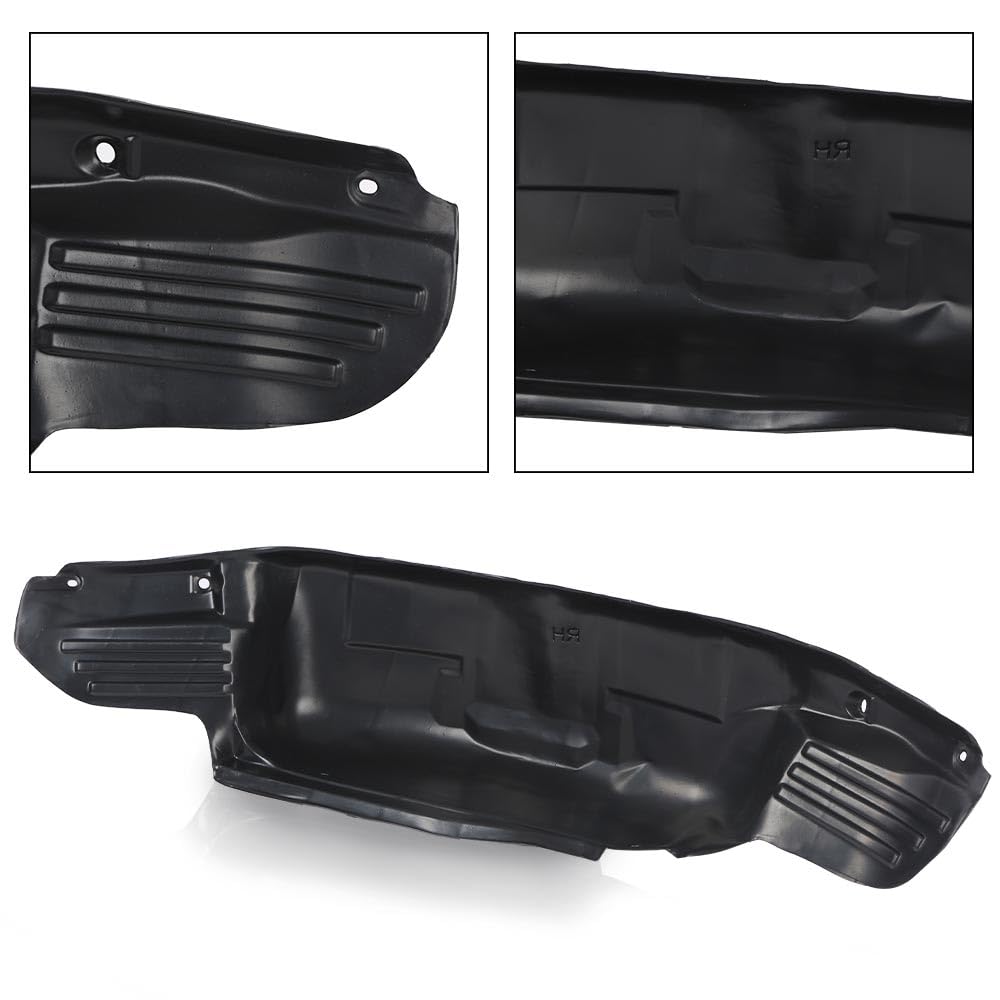 G-PLUS Rear Wheel Well Liner Guards Kit Compatible with Ford F150 Pickup Truck 2021, Rear Fender Mud Flaps Left & Right, ML3Z9927886A, Black