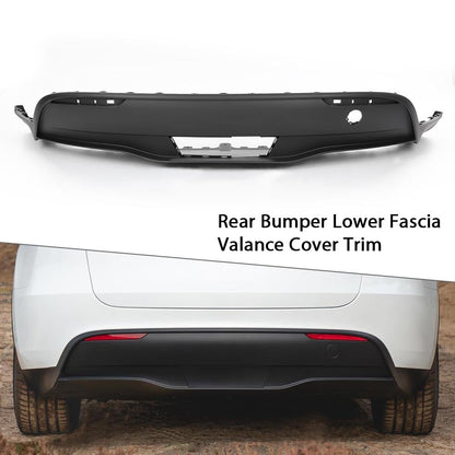 G-PLUS Rear Bumper Lower Fascia Valance Cover Trim Compatible with Tesla Model Y 2020 2021 2022 1494006-00-A, 149400600A, 1494006 00 A, Black Textured