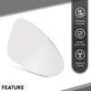 G-PLUS Mirror Glass Passenger Right Side Compatible with Porsche Macan 2015 2016 2017 2018 2019 2020 2021 95B857522J White