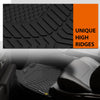 G-PLUS TPE Floor Mats Fit Freightliner Cascadia Models 2008-2018 Excludes New Cascadia Body Style 1st Row Truck Accessories Cargo Liners All Weather Protection 5PCS Black Alfombras para Carro