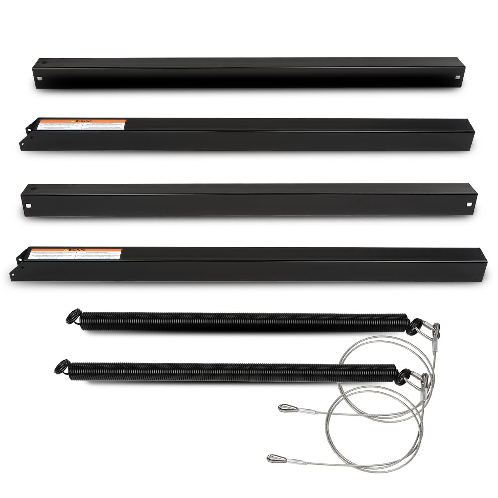G-PLUS 2 Sided Trailer Tailgate Liftgate Ramp Lift Assist System,Fit 350 Pounds Trailers with Side Rails Between 10 and 24 Inches and Tailgate Heights Between 4 and 6 Feet Black