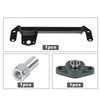 G-PLUS Steering Gear Box Stabilizer Bar Brace Compatible with Dodge Ram 1500 2500 3500 1994-2002 1032004 Black Iron Stabilizer Bar Bracket